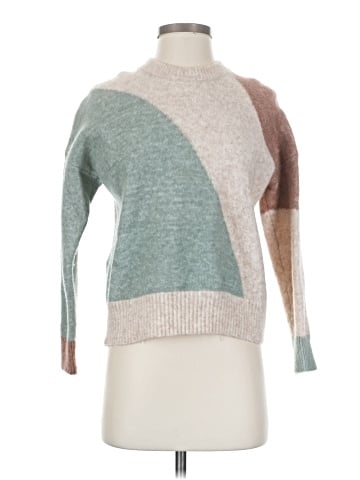 Madewell Cedarbrook Pullover Sweater in Colorblock (view 1)