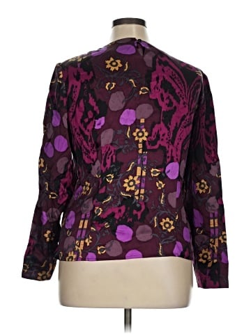 Carlisle Long Sleeve Silk Top (view 2)