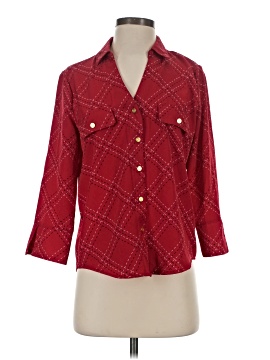 Adrienne Vittadini 3/4 Sleeve Button-Down Shirt (view 1)