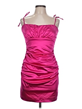 strapless open back dress LTP1277,Halter Satin Homecoming Dresses,Hot Pink Mini Party Dress –  Laylatailor Shop main image 1