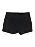 Ecru Solid Black Shorts Size 4 - photo 2