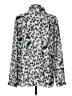 Not Your Daughter's Jeans Animal Print Silver Long Sleeve Blouse Size L - photo 2