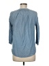 Dalia Collection 100% Cotton Blue 3/4 Sleeve Blouse Size M - photo 2