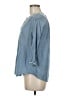 Dalia Collection 100% Cotton Blue 3/4 Sleeve Blouse Size M - photo 5