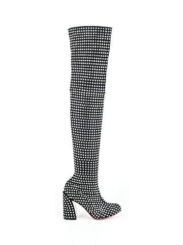 Christian Louboutin Jane Botta Alta Strass 100MM Boots (view 1)