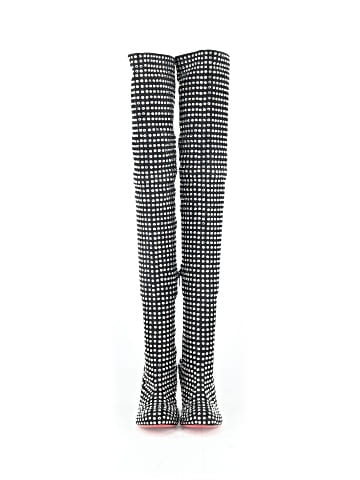 Christian Louboutin Jane Botta Alta Strass 100MM Boots (view 2)