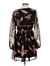 Entro 100% Polyester Print Black Cocktail Dress Size S - photo 2