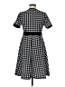 Shein Houndstooth Black Casual Dress Size 6 - photo 2
