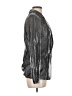 Shein 100% Polyester Metallic Silver Blazer Size 6 - photo 4