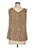 41Hawthorn 100% Polyester Tan Sleeveless Blouse Size L - photo 1