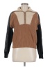 Central Park West Color Block Brown Pullover Sweater Size M - photo 1