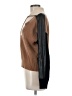 Central Park West Color Block Brown Pullover Sweater Size M - photo 5