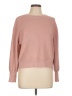 Assorted Brands Solid Pink Pullover Sweater Size L - photo 1