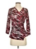 Tahari by ASL Red 3/4 Sleeve Top Size XS - photo 1