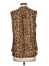 Old Navy 100% Polyester Animal Print Brown Sleeveless Blouse Size L - photo 2
