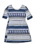 Gap 100% Cotton Print Blue Dress Size 10 - 12 - photo 2