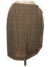 Emanuel Emanuel Ungaro 100% Wool Plaid Brown Wool Skirt Size 8 - photo 1