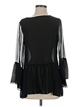 Amour Vert Long Sleeve Silk Top