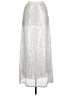 Unbranded 100% Polyester Metallic Silver Formal Skirt Size L - photo 1