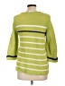Christopher & Banks 100% Cotton Stripes Green Pullover Sweater Size L - photo 2