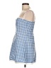 Shein Checkered-gingham Blue Casual Dress Size L - photo 5