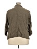 Torrid Gray 3/4 Sleeve Button-Down Shirt Size 3X Plus (3) - photo 2