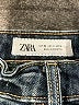 Zara Chevron-herringbone Blue Jeans Size 4 - photo 6