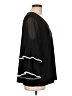 Susan Graver 100% Polyester Black 3/4 Sleeve Blouse Size L - photo 4
