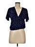 ASTR The Label 100% Polyester Blue Short Sleeve Blouse Size M - photo 1