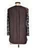 One September 100% Rayon Gray Long Sleeve Blouse Size S - photo 2