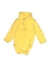 M&S Solid Yellow Long Sleeve Onesie Size 12-18 mo - photo 1