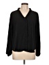 Nordstrom Rack 100% Polyester Black Long Sleeve Blouse Size L - photo 1