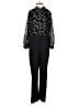 Rebecca Taylor 100% Polyester Stars Black Jumpsuit Size 8 - photo 1