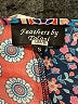 Feathers Paisley Blue Casual Dress Size S - photo 7