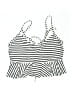 Cocoship Stripes White Swimsuit Top Size 8 - photo 1