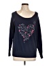 Torrid 100% Cotton Hearts Blue Pullover Sweater Size Lg Plus (0) - photo 1