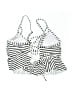 Cocoship Stripes White Swimsuit Top Size 8 - photo 2