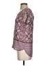 Pink Rose 100% Polyester Pink Short Sleeve Blouse Size S - photo 5