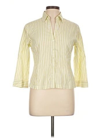 Jones New York Country 3/4 Sleeve Button-Down Shirt (view 1)