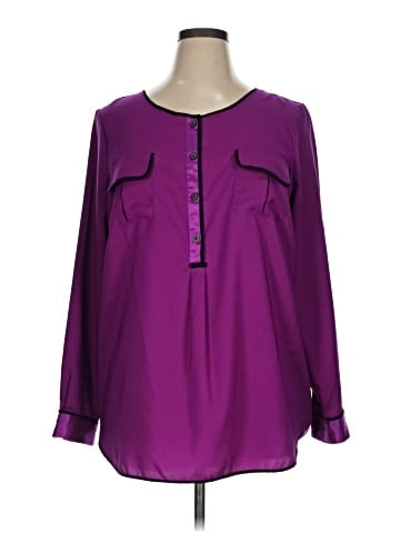 Daisy Fuentes 3/4 Sleeve Blouse (view 1)
