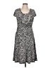 Rabbit Rabbit Rabbit Designs Animal Print Gray Casual Dress Size 12 (petite) - photo 1