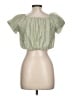 Assorted Brands Green Short Sleeve Blouse Size L (estimated) - photo 2