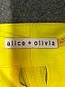 Alice + Olivia 100% Polyester Solid Yellow Shorts Size 2 - photo 3
