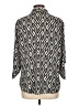 Sami & JO 100% Polyester Print Black 3/4 Sleeve Blouse Size L - photo 2