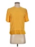 Zara Yellow Short Sleeve Top Size S - photo 1