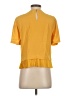Zara Yellow Short Sleeve Top Size S - photo 2