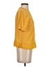 Zara Yellow Short Sleeve Top Size S - photo 4