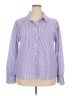 Zeagoo Stripes Purple Long Sleeve Blouse Size XXL - photo 1