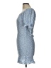 Chocolate 100% Rayon Blue Cocktail Dress Size L - photo 5