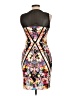 Spense Graphic Multi Color Black Cocktail Dress Size 10 (petite) - photo 2